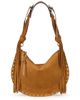 Isabel Marant Women's Oskan Fringed Studded Suede Shoulder Bag - 7