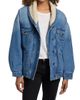 Isabel Marant Women's Pimia Sherpa-Collar Denim Jacket - 3