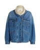 Isabel Marant Women's Pimia Sherpa-Collar Denim Jacket - 8