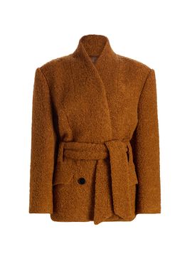 Isabel Marant Women's Syndra Wool-Blend Belted Jacket