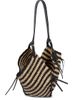 Isabel Marant Women's Tampa Striped Raffia Tote Bag - 4
