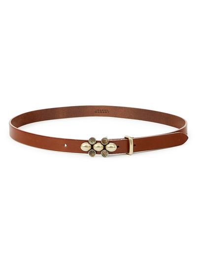 Isabel Marant Women's Valdez Embellished Leather Belt