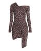 Isabel Marant Women's Velari Spotted Stretch Silk Asymmetric Minidress - 1