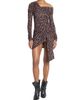 Isabel Marant Women's Velari Spotted Stretch Silk Asymmetric Minidress - 2