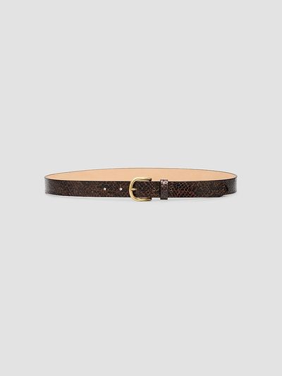 Isabel Marant Women's Zap Snakeskin Leather Belt