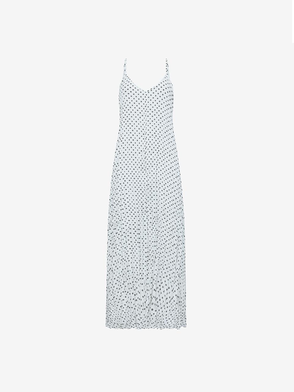 ISABEY Floral Pattern Bustier Midi Dress (VKOAE2548)