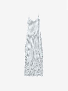 ISABEY Floral Pattern Bustier Midi Dress (VKOAE2548)