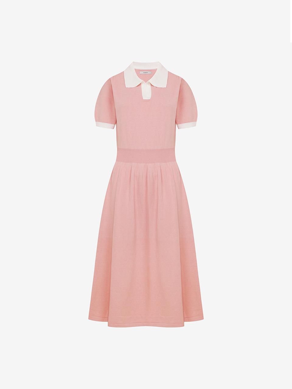 ISABEY Knit Color Block Collar BANDING Dress (VKOCD2949)