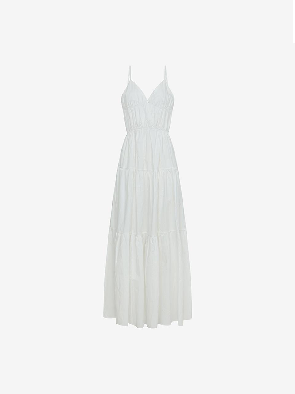 ISABEY Tiered Banding Back Ribbon Bustier Dress (VKOAF2547)