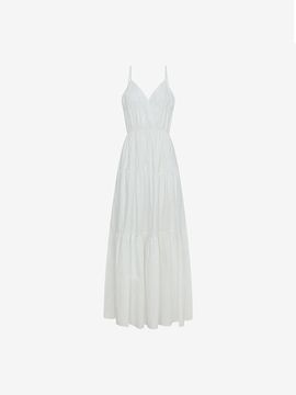 ISABEY Tiered Banding Back Ribbon Bustier Dress (VKOAF2547)