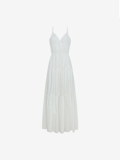 ISABEY Tiered Banding Back Ribbon Bustier Dress (VKOAF2547)