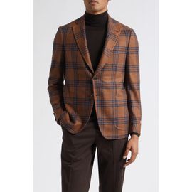 ISAIA ISAIA Check Donegal Tweed Sport Coat