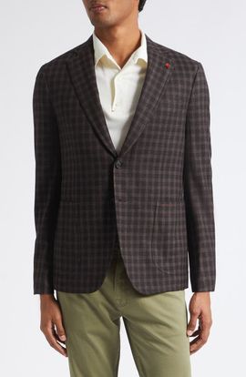 ISAIA ISAIA Check Wool & Cashmere Sport Coat