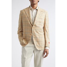 ISAIA ISAIA Check Wool, Silk & Linen Sport Coat