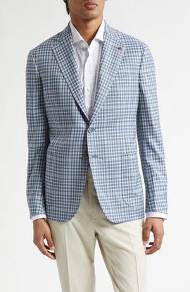 ISAIA ISAIA Delain Check Wool Sport Coat