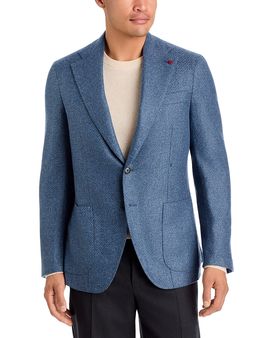 Isaia Isaia Marechiaro Melange Basket Weave Regular Fit Sport Coat