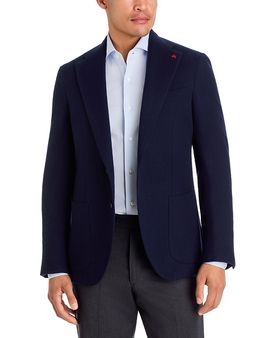 Isaia Isaia Marechiaro Wool & Cashmere Brushed Solid Regular Fit Sport Coat