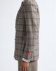 ISAIA ISAIA Overcheck Matte Effect Double Breasted Wool & Silk Jacket - 3