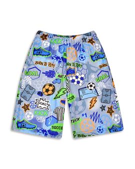 Iscream Iscream Boys' Corey Paige Born to Play Soccer Plush Board Shorts