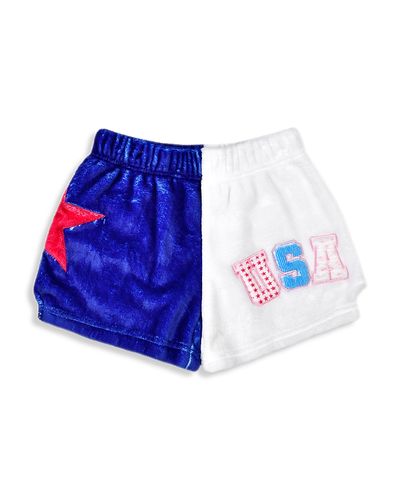 Iscream Iscream Girls' Color Blocked Plush Shorts