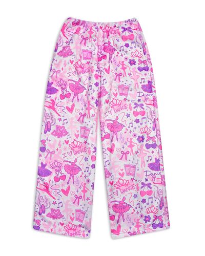 Iscream Iscream Girls' Cory Paige Love to Dance Printed Plush Pants