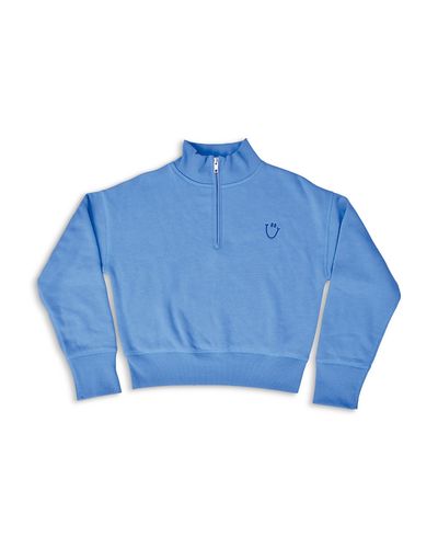 Iscream Iscream Girls' Happy Faces 1/4 Zip Sweatshirt