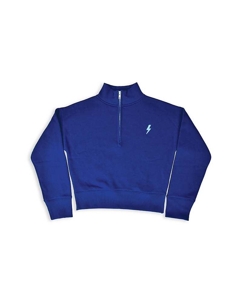 Iscream Iscream Girls' Lightning Bolt Midnight 1/4 Zip Sweatshirt