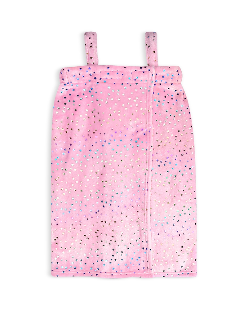 Iscream Iscream Girls' Pink Foil Stars Spa Wrap