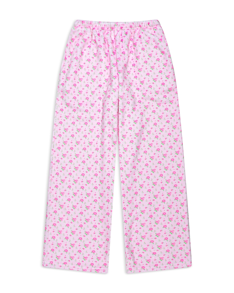 Iscream Iscream Girls' Pretty In Pink Printed Plush Pants