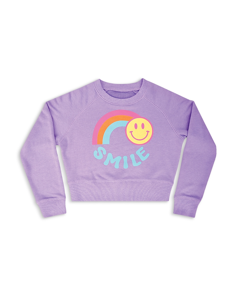 Iscream Iscream Girls' Rainbow Smile Basic Crewneck Sweatshirt
