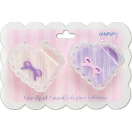 Iscream Iscream Kids' 2-Pack Heart Bow Claw Clips