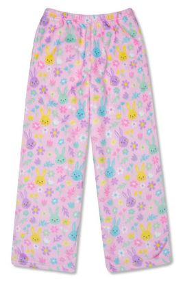 Iscream Iscream Kids' Bunny Bloom Plush Pajama Pants