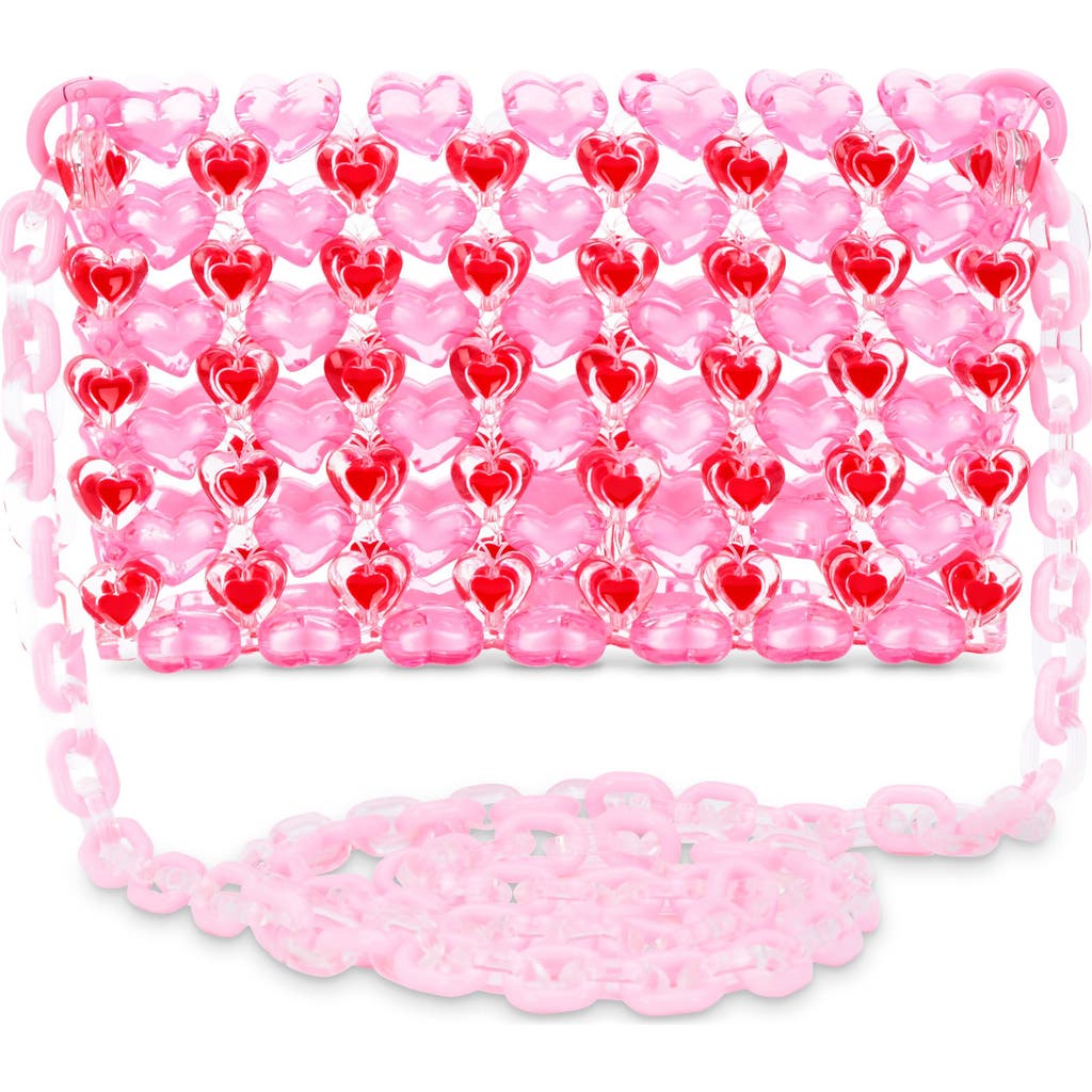 Iscream Iscream Kids' Heart Beaded Crossbody Bag