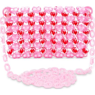 Iscream Iscream Kids' Heart Beaded Crossbody Bag