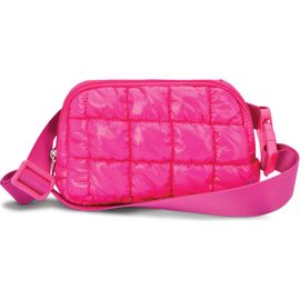 Iscream Iscream Kids' Hot Pink Shiny Quilted Nylon Belt Bag 
