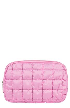 Iscream Iscream Kids' Pink Quilted Nylon Belt Bag 