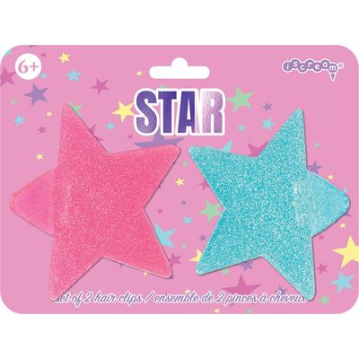 Iscream Iscream Kids' Shining Stars 2-Pack Hair Clips
