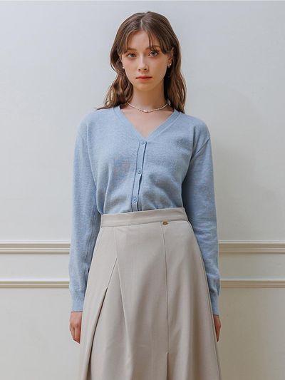 ismelbon Wool V-neck Cardigan