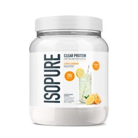 Isopure Isopure Clear Low Carb 100% Whey Protein Isolate Powder, Citrus Lemonade, 20g Protein, About 14 Servings