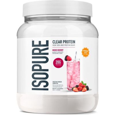 Isopure Isopure Clear Low Carb Whey Protein Isolate Powder Mixed Berry