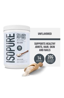 Isopure Isopure Collagen Peptides Powder with Vitamin C and Biotin, 20g Collagen Per Serving, 11.36 oz