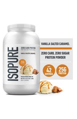 Isopure Isopure Zero Carb High Protein Powder Vanilla Salted Caramel
