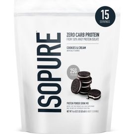 Isopure Isopure Zero Carb High Protein Whey Isolate Powder Cookies and Cream