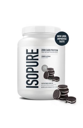Isopure Isopure Zero Carb Pure Whey Isolate Protein Powder Cookies and Cream