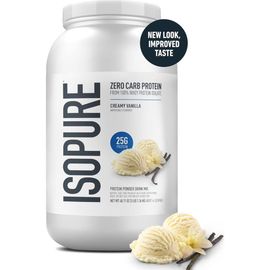 Isopure Isopure Zero Carb Pure Whey Protein Isolate Powder Creamy Vanilla