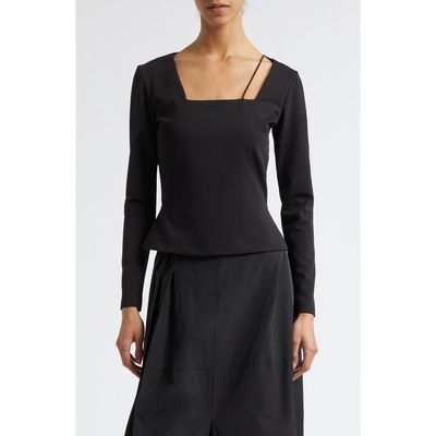 ISRAELLA KOBLA ISRAELLA KOBLA Val Asymmetric Strap Square Neck Top