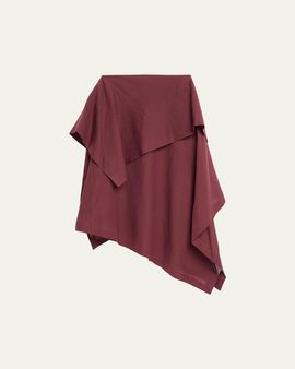 Issey Miyake All Squares Layered Midi Skirt