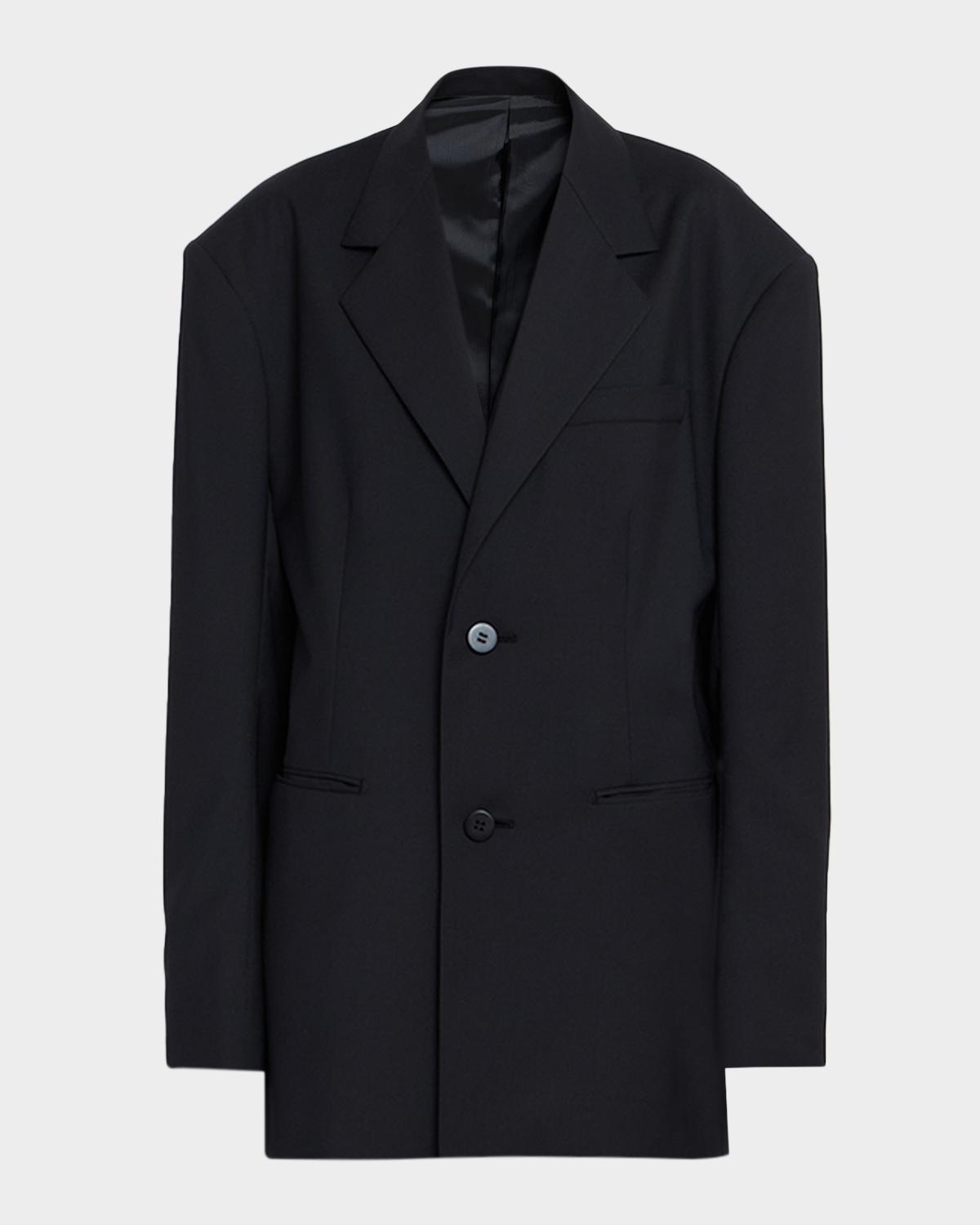 Issey Miyake Honest Ensemble Wool-Blend Jacket