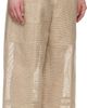 ISSEY MIYAKE ISSEY MIYAKE Beige Papyrus Trousers - 2