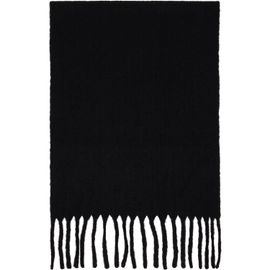 ISSEY MIYAKE ISSEY MIYAKE Black Baby Alpaca Stole Scarf